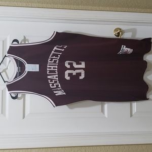 UMass #32 Julius Erving Size 58 Vintage Maroon Basketball Jersey